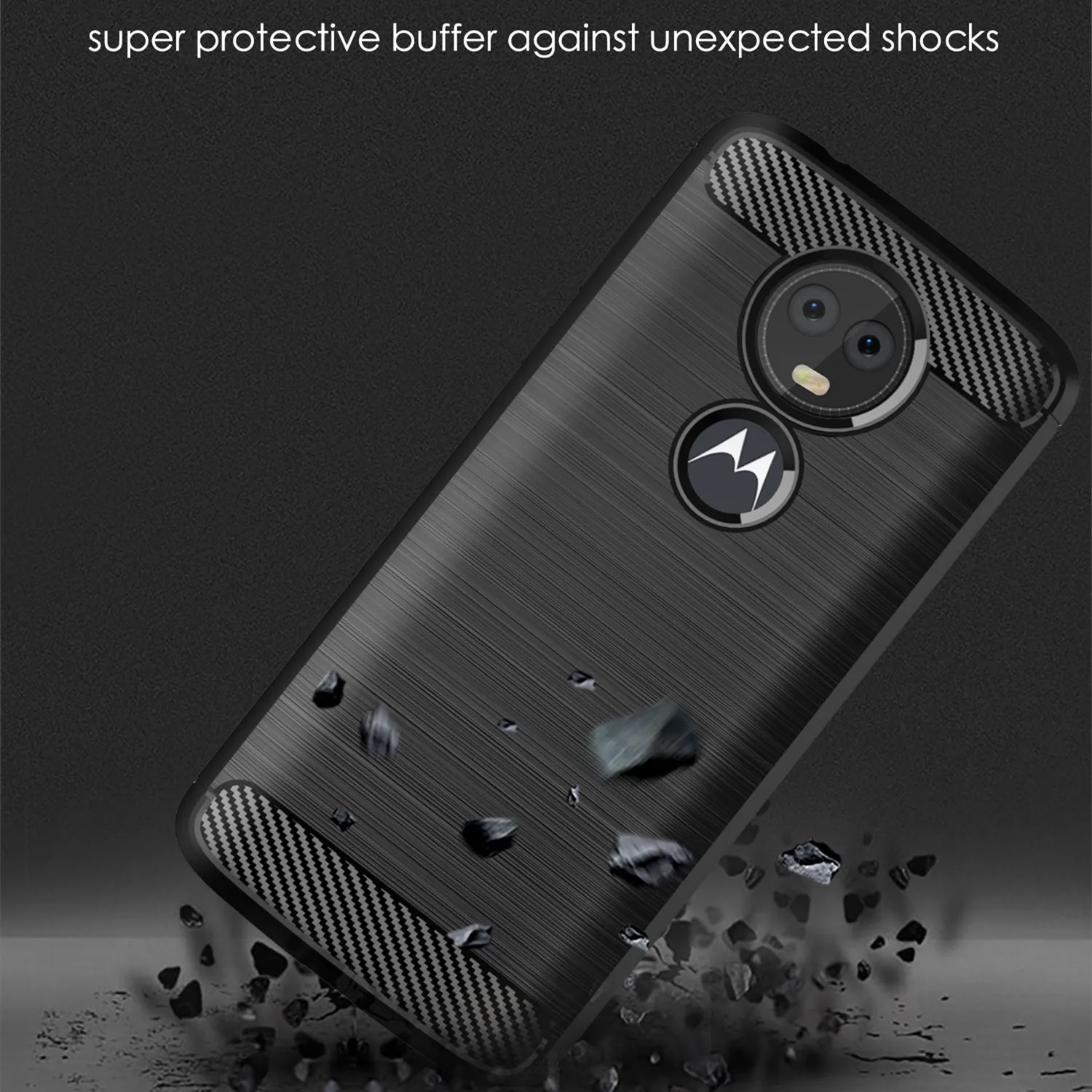 Silicone Case for Moto E5 Plus e5 play cruise Shockproof Back Cover for Motorola e5 supra E5+ Carbon Fiber Cases Coque Fundas