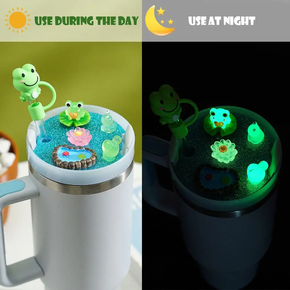 

New LUMIOUS High-cute Frog Silicone Spill Proof Stopper Cover Quality Tool Compatible Straw Cap High 2 Accessories Cup Cup B9P1