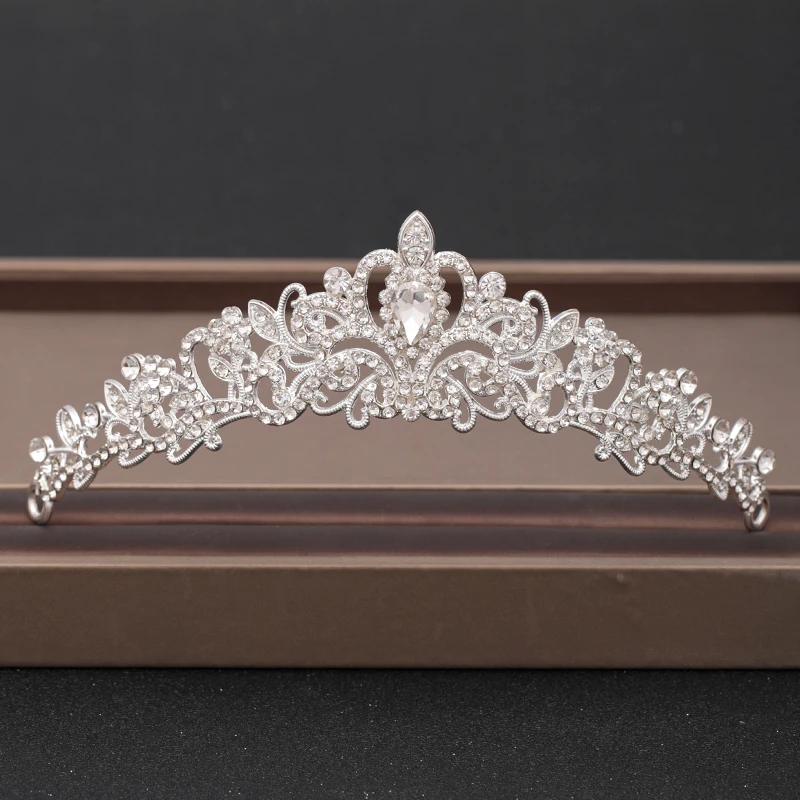 Corona di nozze gioielli per capelli copricapo da sposa donna strass barocchi diademi di cristallo corone per feste di sposa accessori per capelli