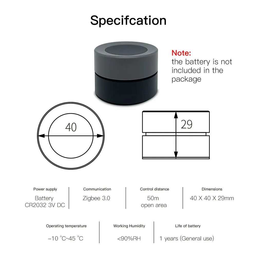 MOES Tuya ZigBee умная ручка-переключатель беспроводной переключатель сцен кнопка контроллера питание от батареи сценарий автоматизации приложение Smart Life