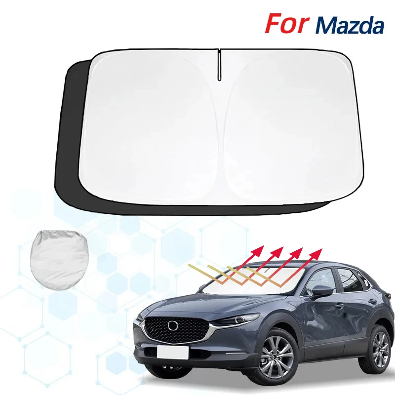 

For Mazda CX30 CX-30 Windshield Sun Shade Sunshade Sun Visor Protector Foldable Blocks UV Rays Keep Your Car Cooler