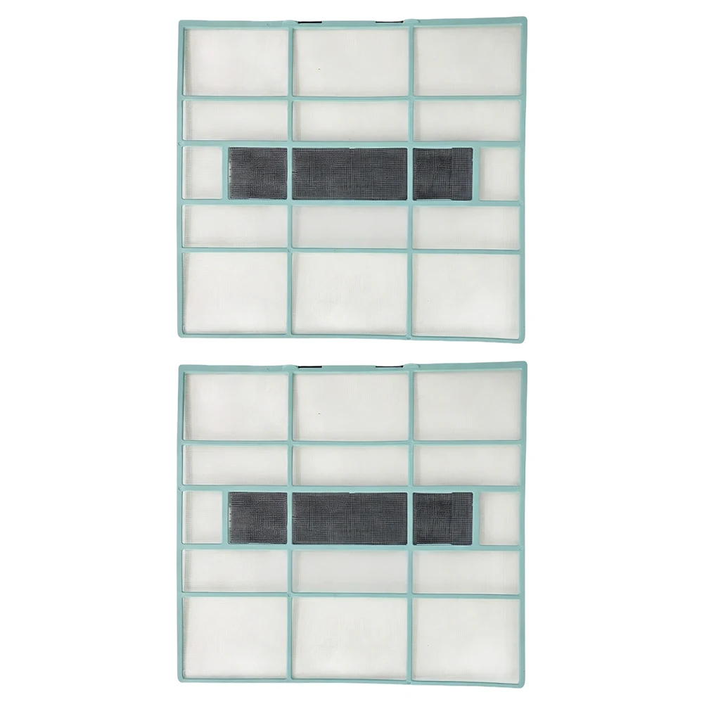 2pcs PVC Air Conditioner Indoor Filter Screen for Dust Reduction Compatible with Standard Split AC Indoor Unit Grilles