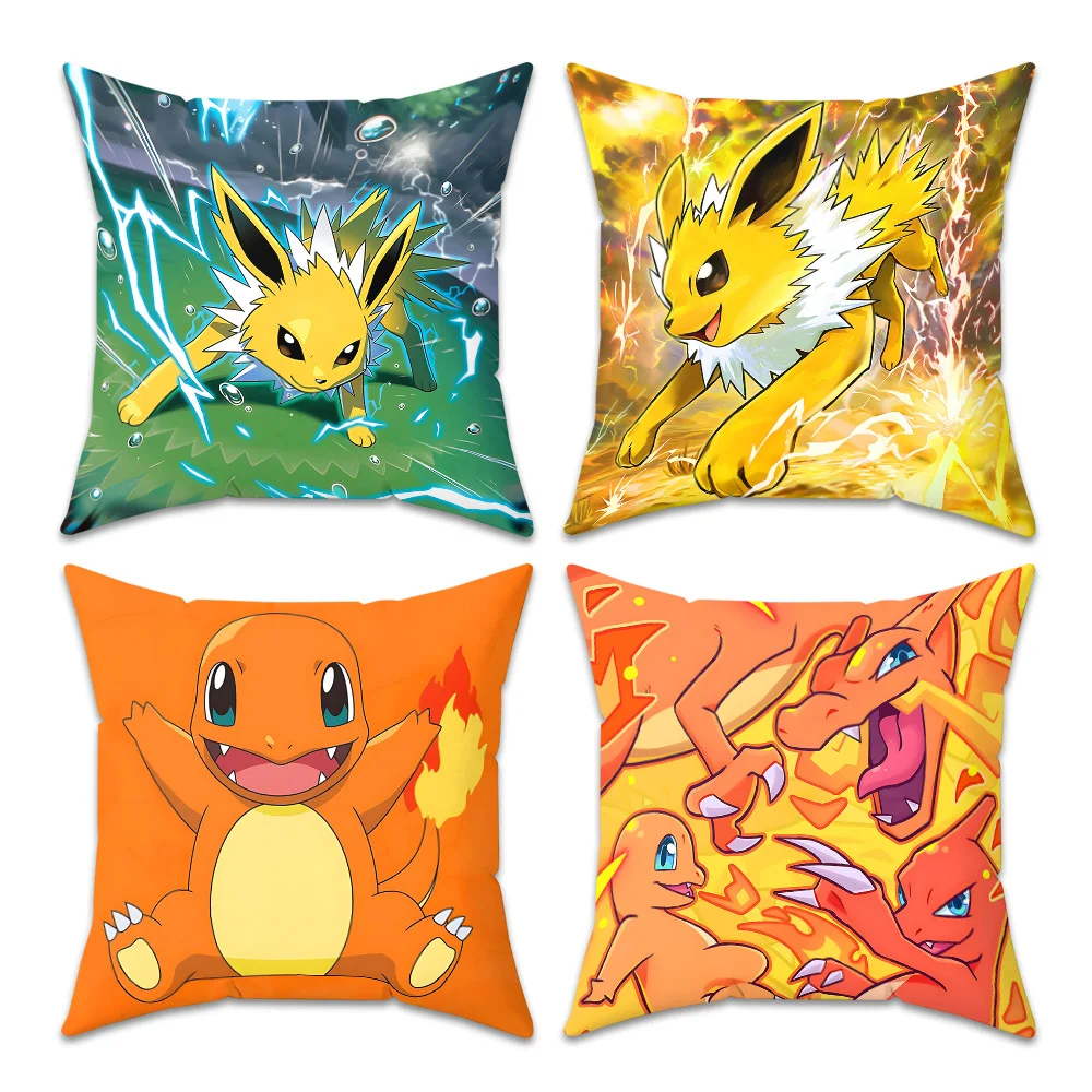 Capas de Almofadas Decorativas BKM-Po-ke-mons para Sala de Estar, Capas de Almofadas para Decoração de Casa, Presentes Personalizados para Sofá