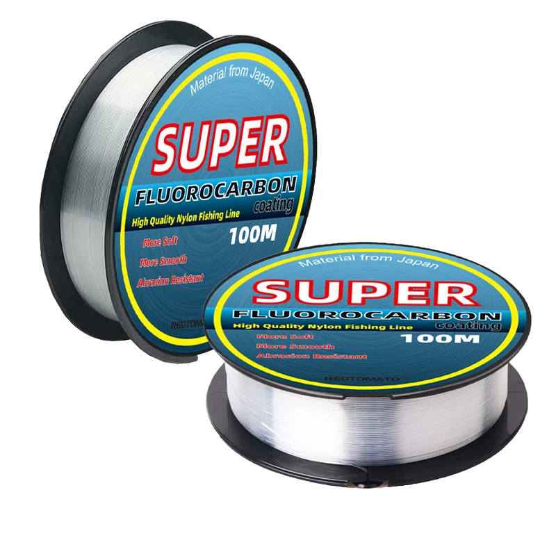 Fluorocarbon Coated Monofilament Fishing Line Super Strong Japan Nylon Carp Fishing line Invisible Easy Casting Fast Sinking