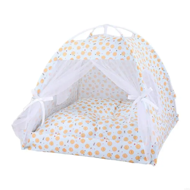 G99a thú cưng teepee chó mèo giường cho mèo nhỏ chó ngoài trời cắm trại nghỉ ngơi động chó thoáng khí