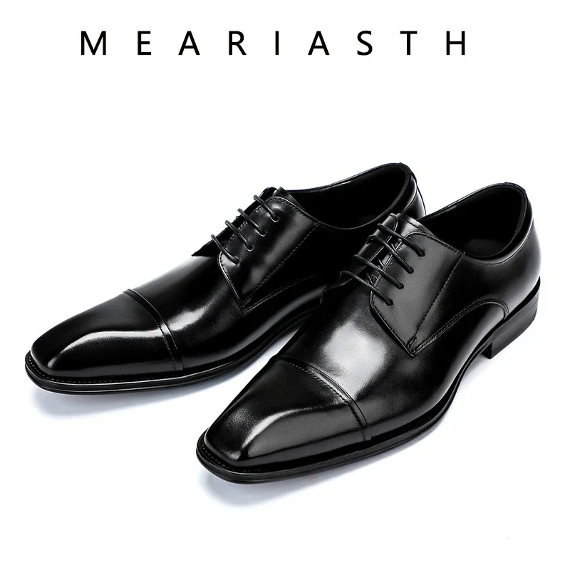2024 Man Split Leather Shoes Rubber Sole EXTRA Size 36 37 38 39 40 41 42 43 44 45 48 Man Business Office Male Dress Lether Shoes
