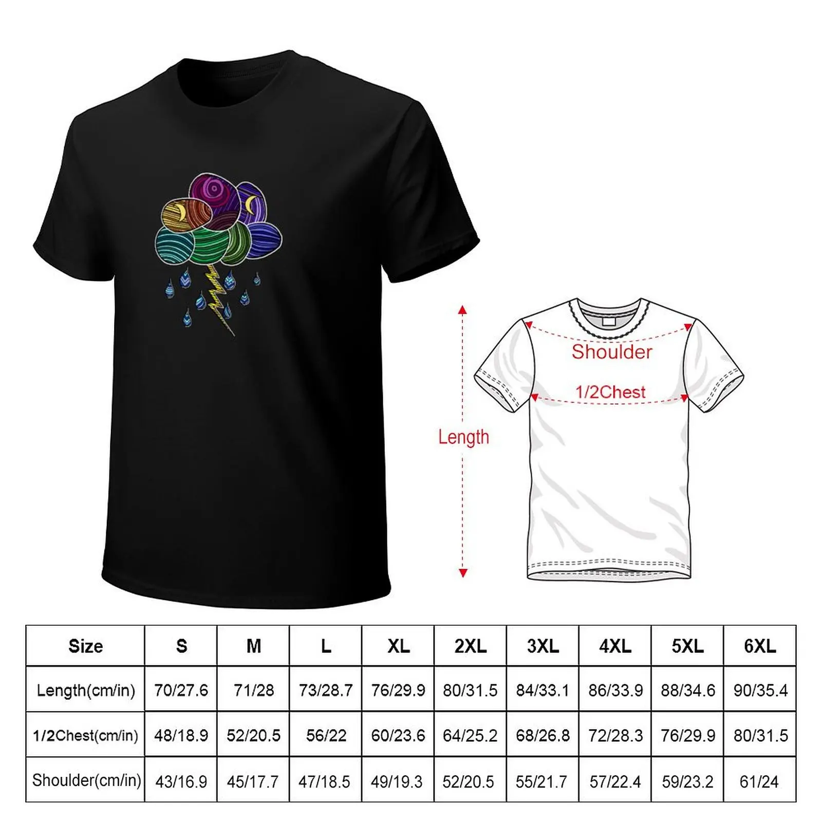 Color Storm T-Shirt Urban Style Print T-Shirt
