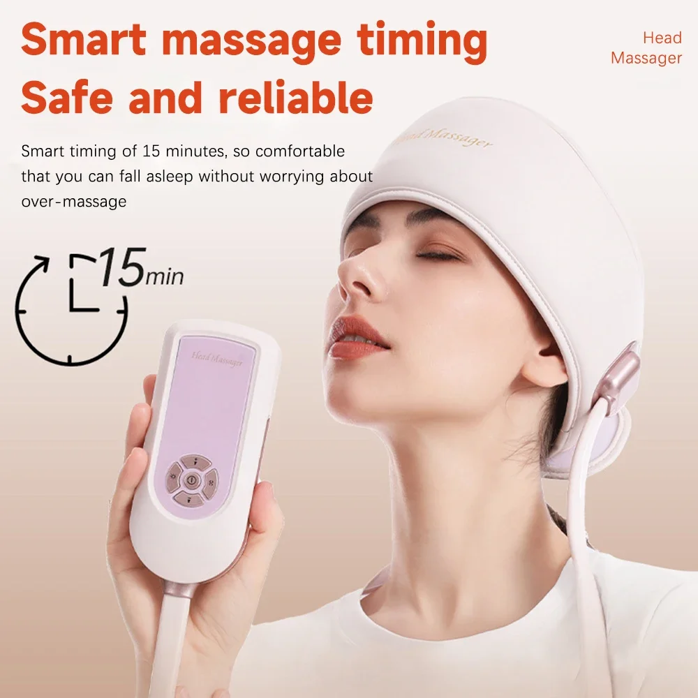 Luftdruck Kopfwickel Kopfhautmassage Elektrisches Kopfmassagegerät Band Kopfschmerzen Schmerzlinderung Migräne Linderung Entspannung Physiotherapie