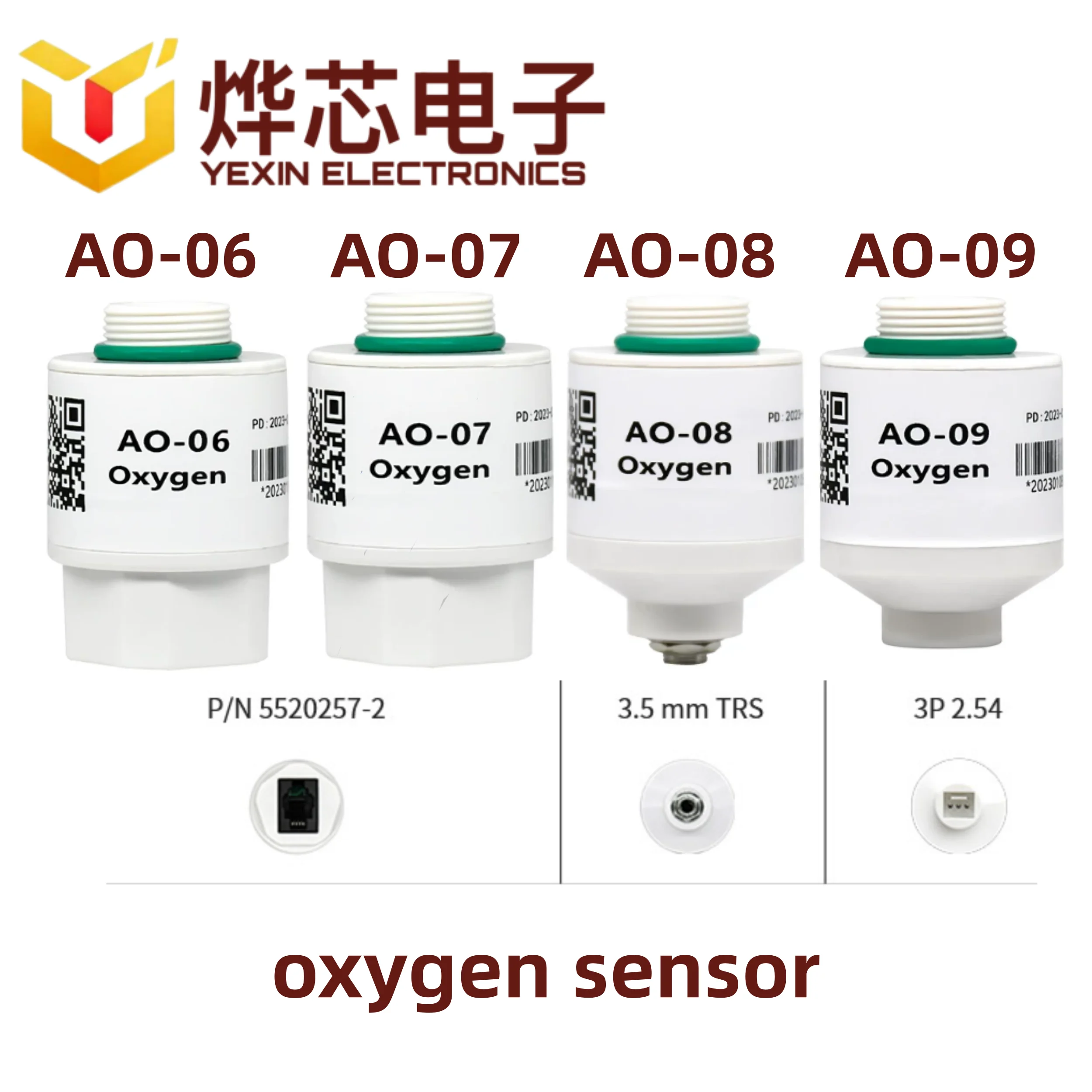 Ao-06 Oxygen Sensor Is an Electrochemical Sensor Module Probe Specifically Designed for Medical Equipment to Measure Oxygen Concentration