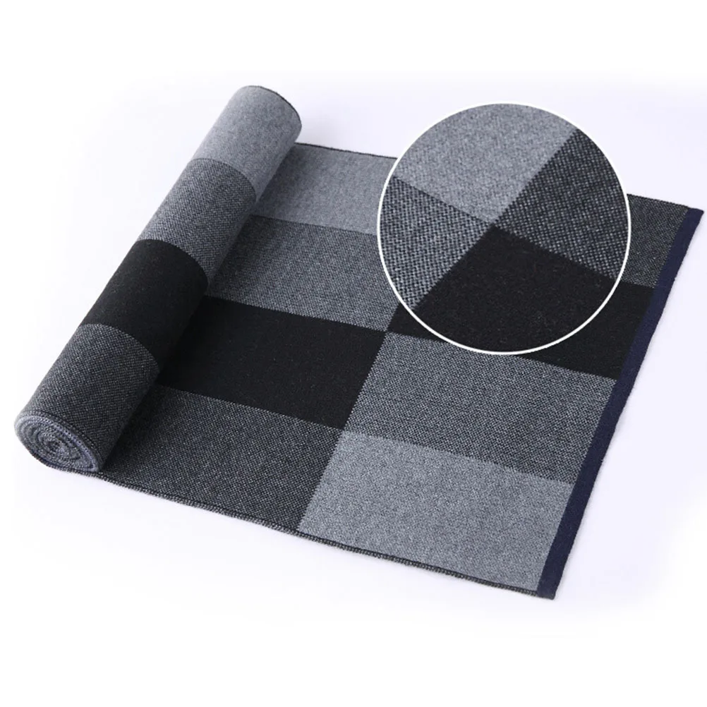 

Thickened Plaid Scarf For Men Neck Wrap Scarves Men Shawl Outdoor Gift Mens Winter Scarves Winter Neck Scarf