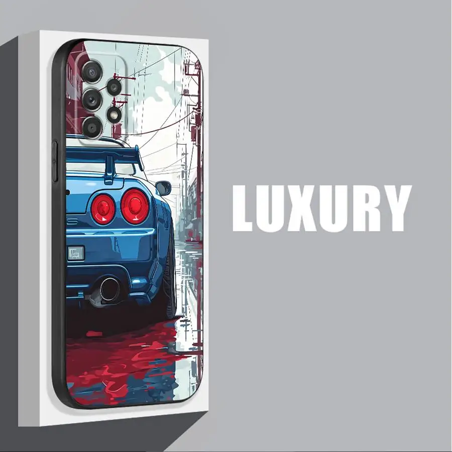 Japan Car Speed Street Cover Phone Case for Samsung Galaxy A23 A11 A21s A33 A72 A52 A12 A14 A13 A73 A22 A54 A32 A24 Soft TPU