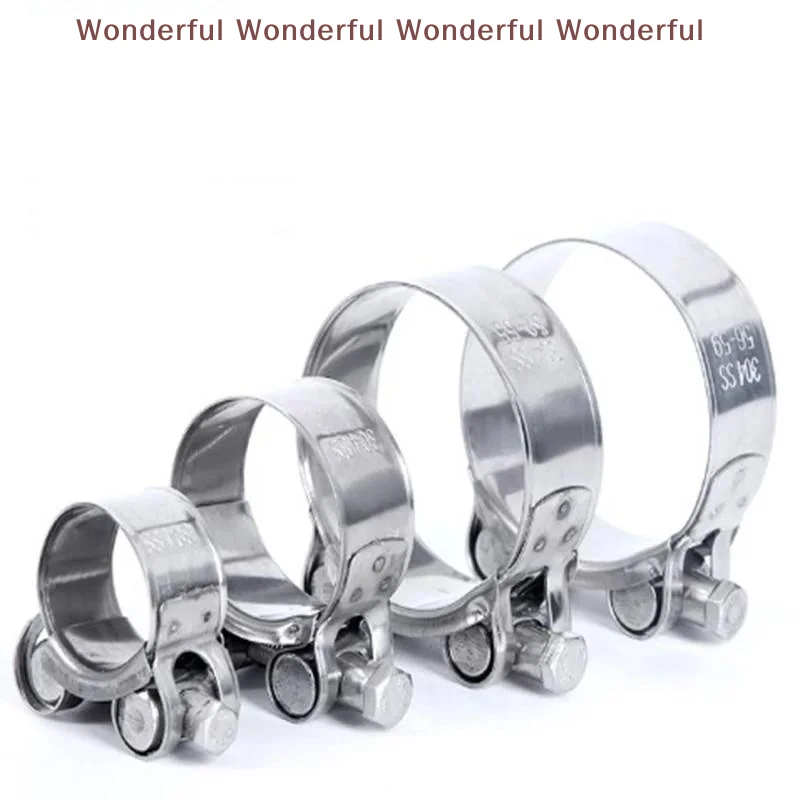 304 Stainless Steel Rust Resistant Hose Clamps Adjustable Wide Range for Kitchen Sink Plumbing Repair & Maintenance