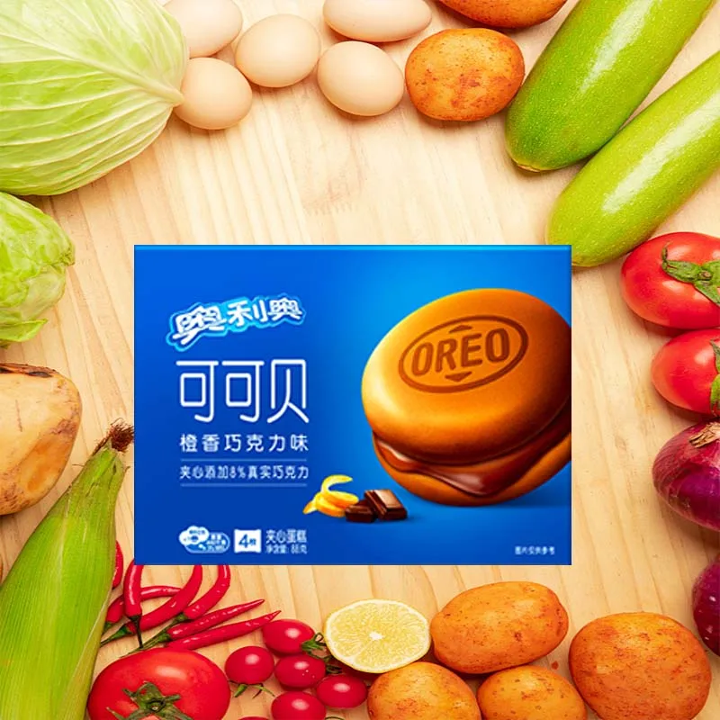 2 Packungen Oreo-Kakaokuchen mit Orangenschokoladengeschmack, 4 Stück, 3,11 Unzen (88 g)