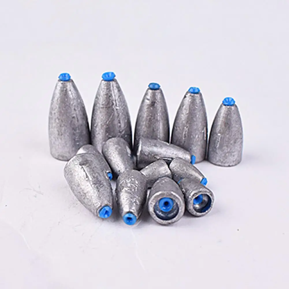 5 Pcs/Set 1.2/1.76/2.54cm Fishing Weight Sinker Small Size Fishing Sinker Portable Fishing Casting Sinker Water Drop Sinkers