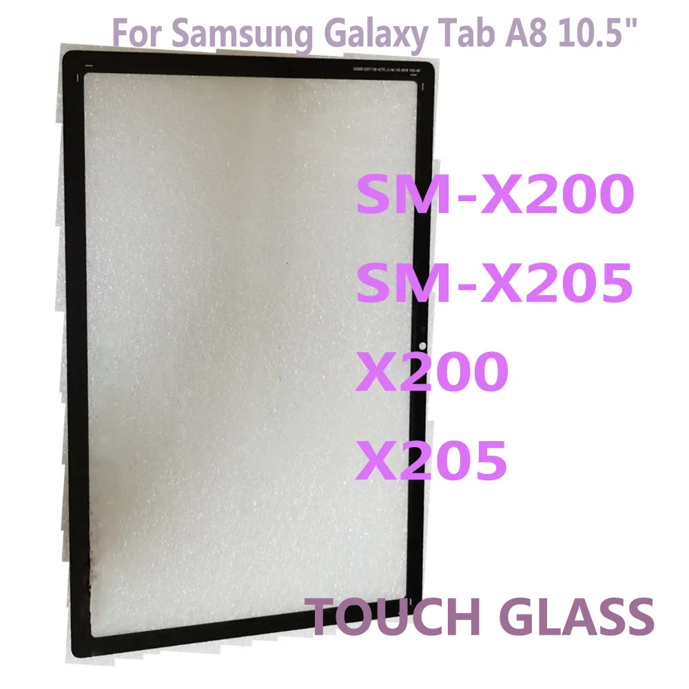 

Новое стекло для Samsung Galaxy Tab A8 10,5 "SM-X200 SM-X205 X200 X205, сенсорная панель, замена переднего внешнего стекла планшета