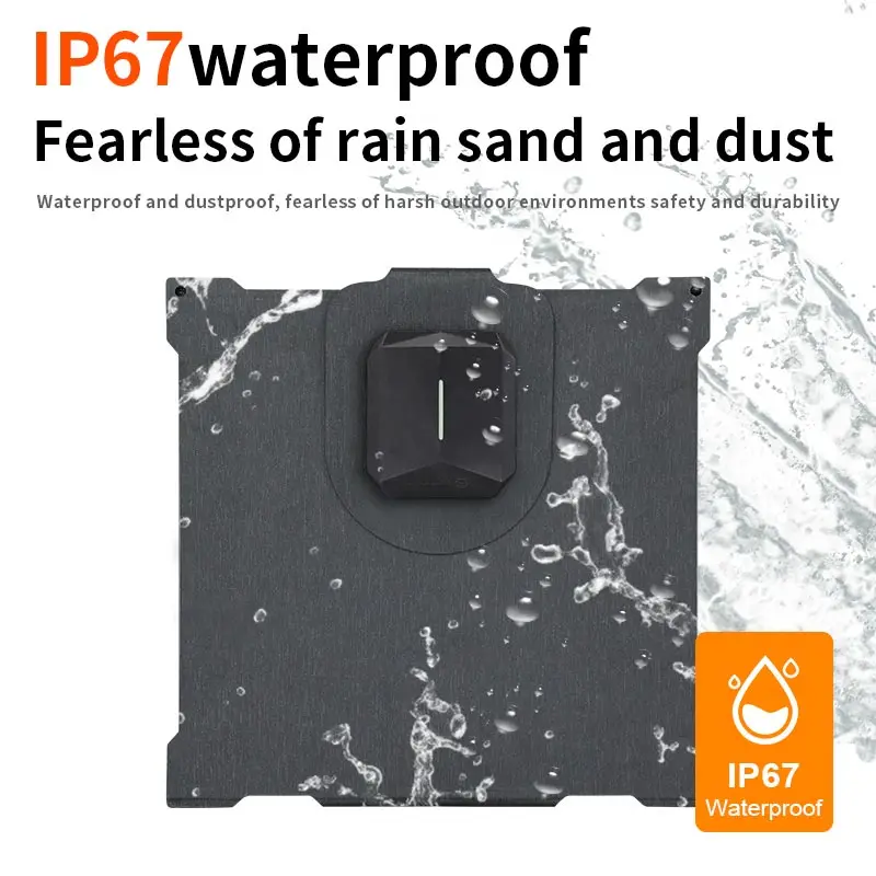 Portable Foldable 120W Mono Cell Black Solar Panels IP67 Waterproof 24.8% Efficiency Camping Outdoor RV Travel Boat Roof 1