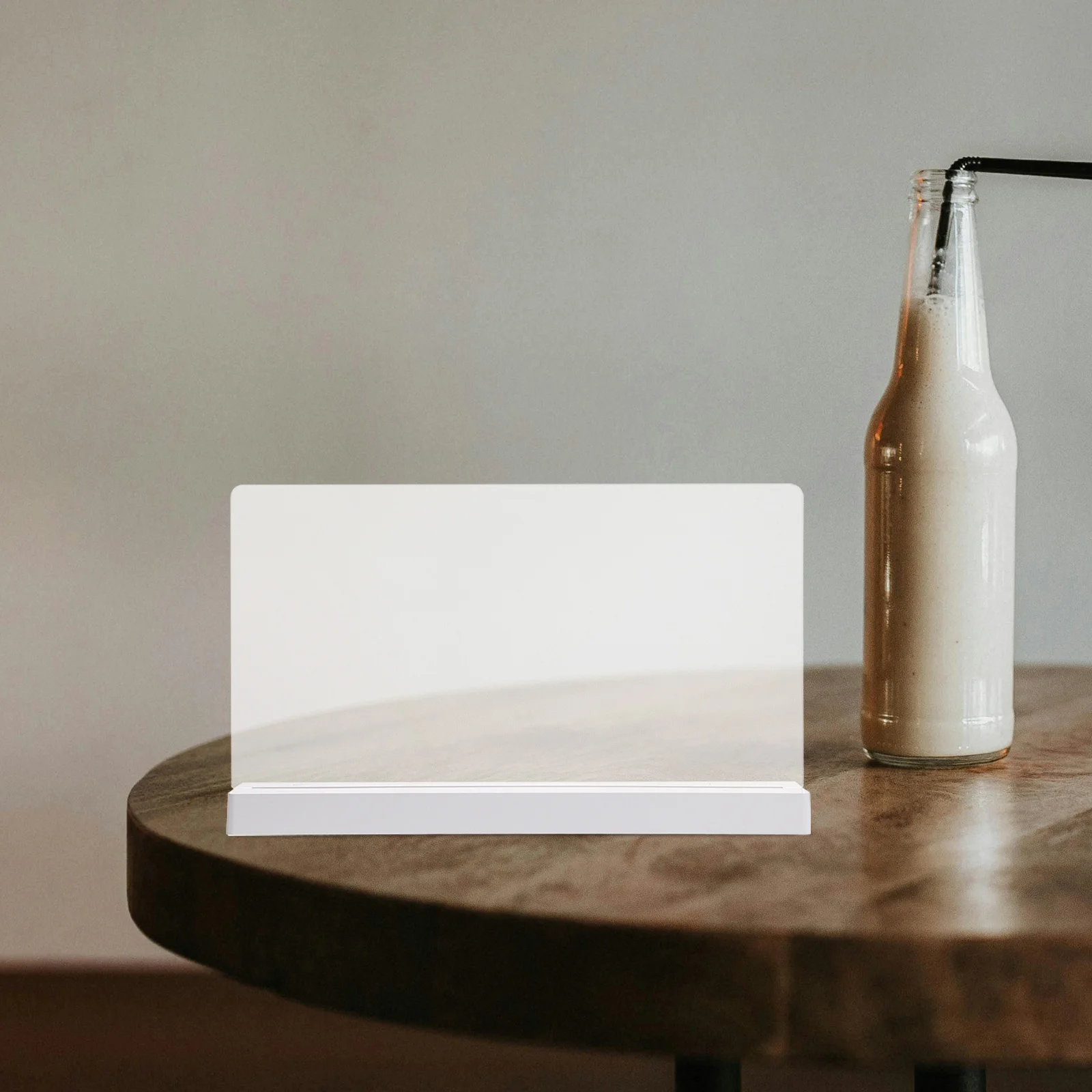 1 ensemble de panneaux lumineux LED en acrylique Transparent, panneau d'affichage effaçable à sec Rechargeable pour Restaurant café Bar Menu rappel veilleuse