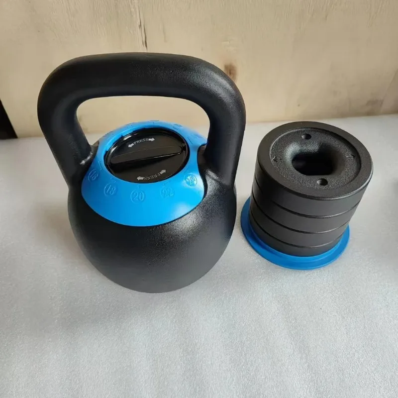 Kettlebell ajustable de 40 lb/16 kg/24 kg, 5 pesas en 1, juego de mancuernas Kettlebell ajustables de hierro fundido