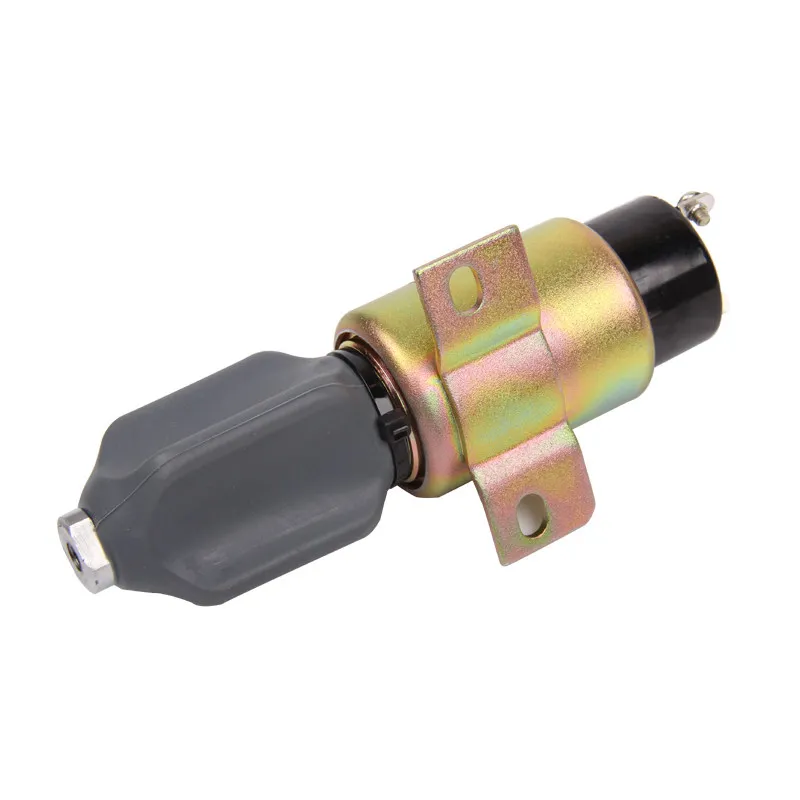 Excavator Flameout Stop Solenoid 12V/24V for Hyundai R225 CAT S6K Komatsu PC60-7 PC130 Diesel Engine Spare Parts