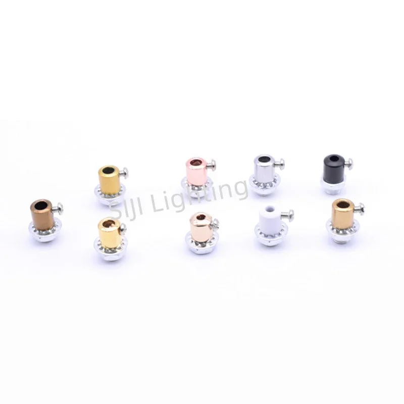 Metal Cable Grand M10 Thread Lamp Tooth Tube Iron Cable Clip Iron Wire Grip Wire Cord for Led Pendant Light Modern Lamp Base DIY