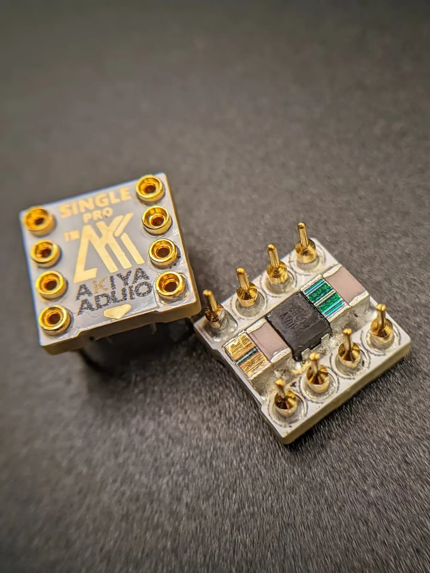 1PCS Single operational amplifier upgrade base decoupling operational amplifier base wealthy gold