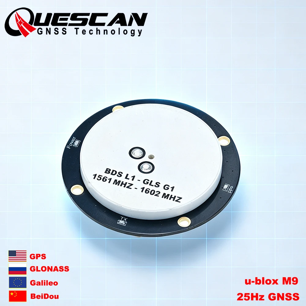 quescan-an700j-m9-gnss-25hz-gpsモジュール（コンパスqmc5883l搭載）ubx-m9140-gps-galileo-beidou-glonass-qzss-sbas-nmea-rtcm受信機