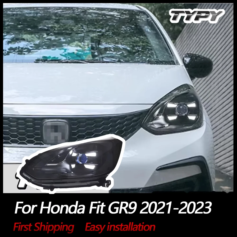 

TYPY Car Lights For Honda Fit GR9 Headlight 2021-2023 LED Projetor head Lamp Daytime Running Light Automotive Accessories