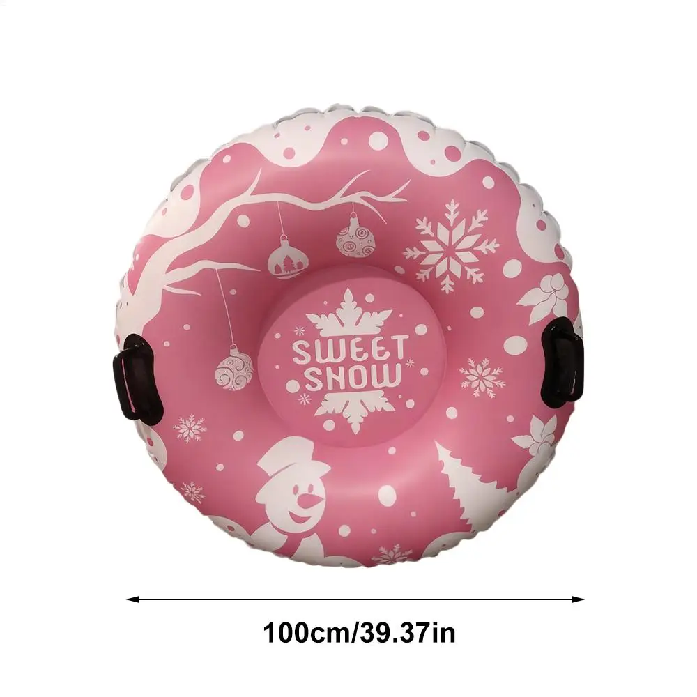 زلاجة الثلج نفخ حلقة التزلج البلاستيكية أنبوب التزلج رشاقته أنابيب الثلج الشتاء أنبوب الثلج مع مقبض التزلج الملحقات #6