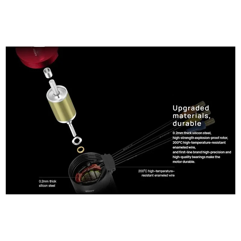 【ABUP】НОВЫЙ двигатель 2435SL G3 для автомобиля с дистанционным управлением 1:18, 1:16, бесщеточный ESC, водонепроницаемый 2-3S 2435-G3, комплект двигателя 2435SL G3