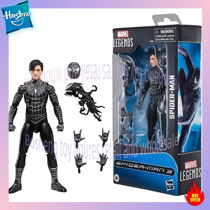 

Hasbro Legends Series Spider-Man Symbiote Suit Spider-Man 3 Collectible 6 Inch Action Figure with Symbiote Accessories