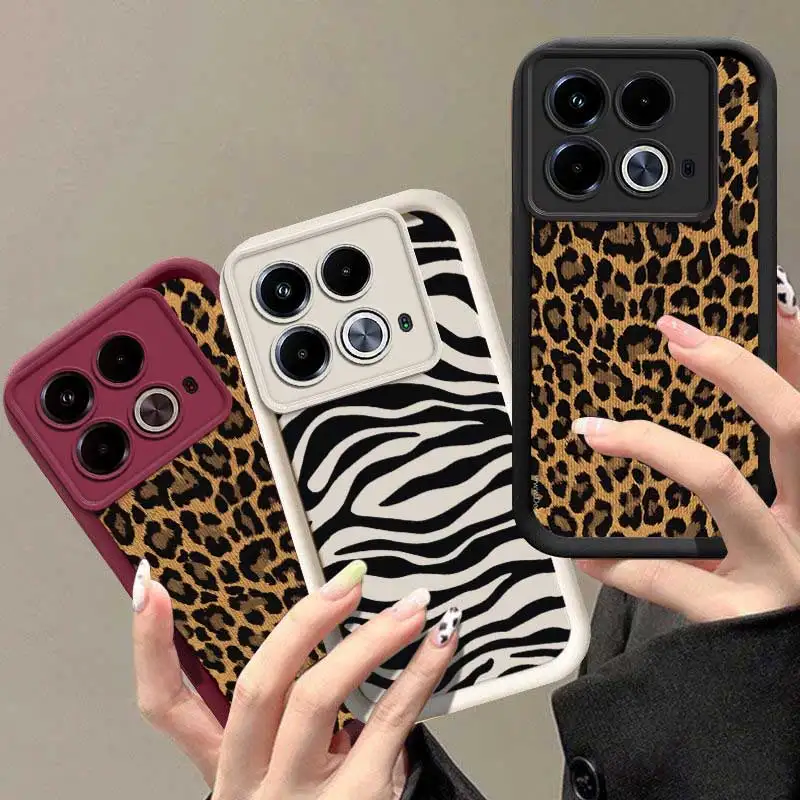 Note40 Leopard Elegance Sky Eye Ladder Phone Case For Infinix Note 40Pro 30 30Pro 30VIP 12 12Pro Smart 8 7 6 Zero 30  Cover