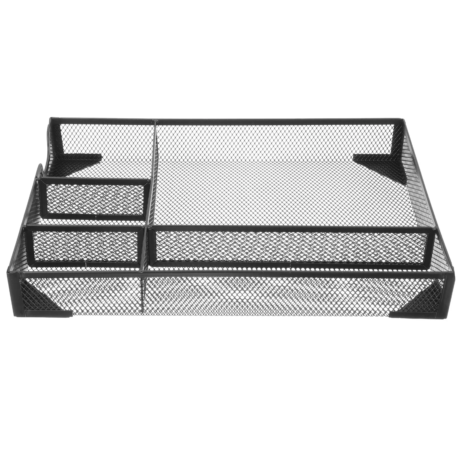 

Premium Metal Desktop File Organizer for Office Home Study Space Efficient Document Book Magazine Holder Wear-Resistant File