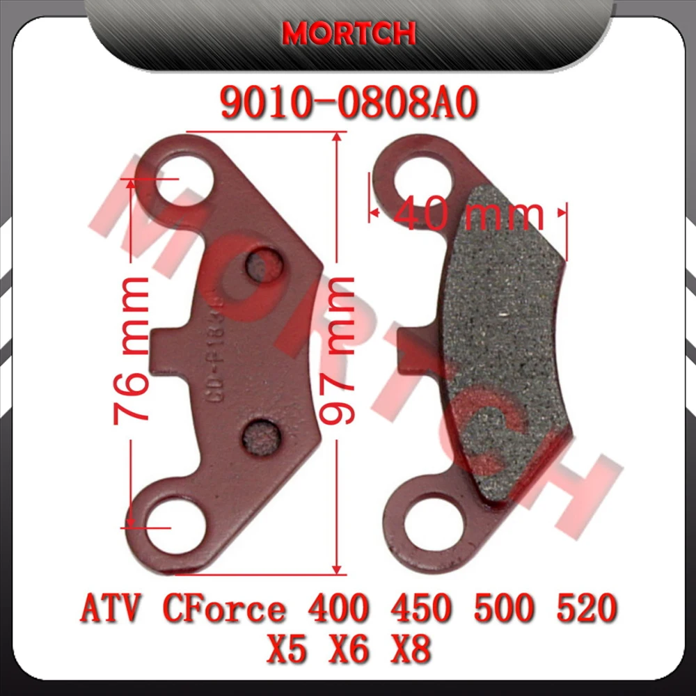 

Front Brake Pads 9010-0808A0 Replacement Parts Compatible with CFMoto CF500 X5 GOES500 CF500AU 500CC ATV Front Disc Brake Pads