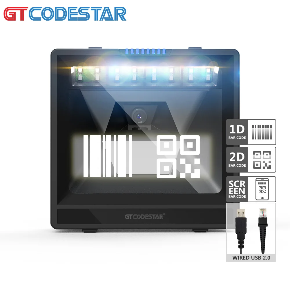 GTCODESTAR Omnidirectional Embedded Barcode Scanner Module Fixed Usb 1d 2d Qr Code Reader Scanner Engine  Ttl for Supermarket