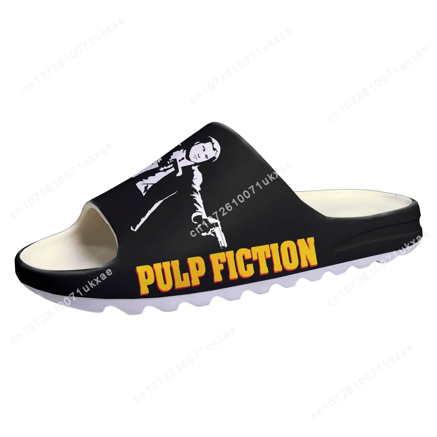 Pulp Fiction Movie Soft Sole Sllipers Home Clogs Customized Step On Water Shoes Mens Womens Teenager Step in Sandals