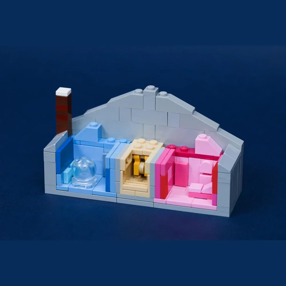 MOC-bloques de construcción de cabaña de música romántica, Kit de modelo de casa temática para amantes DIY, juego de ladrillos, regalo para parejas coleccionistas