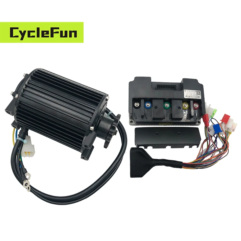 

QS90 Rated 1KW PMSM Mid Drive QS Motor 55KPH Hall Type With Fardriver ND72200 48V-72V Controller For Electric Scooter E-bike ATV