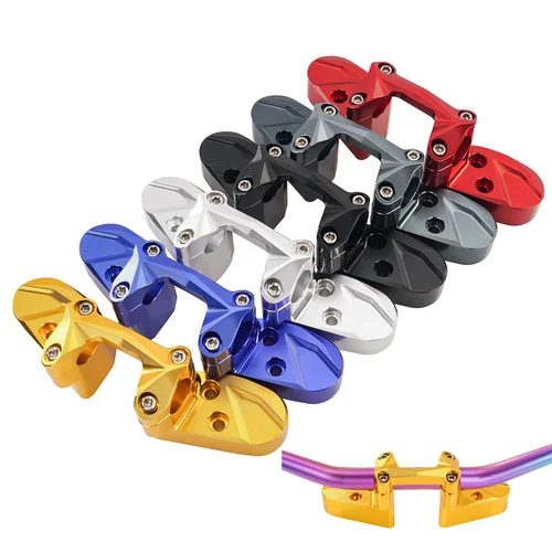 Imagen 2 del producto Adaptador Universal de aumento de altura para motocicleta, abrazadera elevadora de barra Variable para Pulsar NS200 BMW Honda KTM Yamaha Pit Dirt, 22/28mm