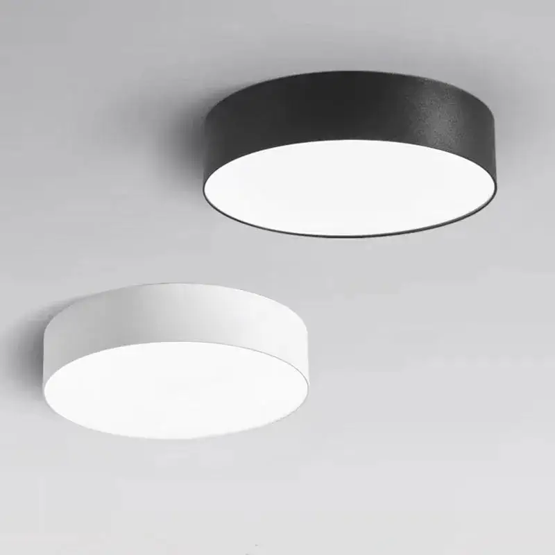 9W12W18W 24W Ultra-thin Downlight Surface Mounted Living Room Corridor Cloakroom LED Ceiling Lamp Tricolour Home Lighting AC220V