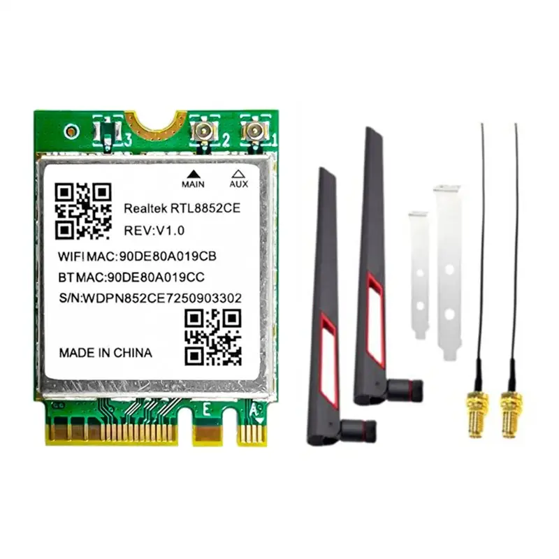 exquisite-wifi-6e-rtl8852ce-ワイヤレスネットワークカード-m2-10db-アンテナ付き-bt53-80211ax-アダプター-5374m-24-5-6ghz-windows-10-用