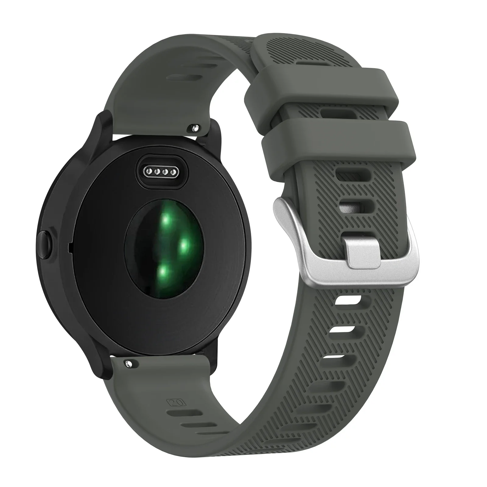 Correa de silicona de 20 mm para Garmin Forerunner 70, 170, 55, 165, 245, 645, 570, 42 mm/Venu SQ 2 Plus, pulsera Garmin Active 6, 5.