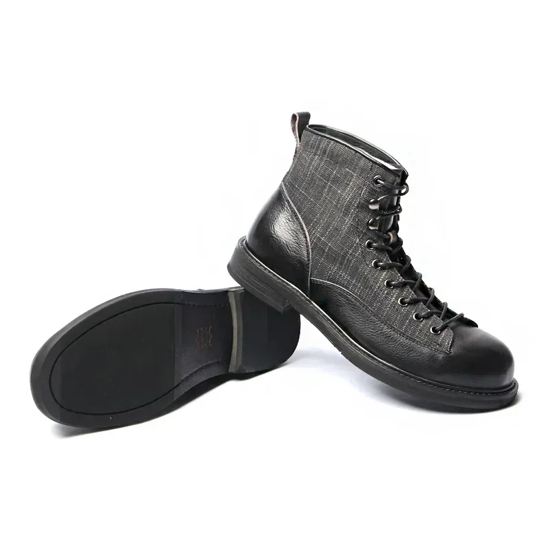 Luxury Brand Retro Men Boots Genuine Leather Chelsea Boots Breathable Men Tooling Casual Ankl Boots Botines Hombre image 6