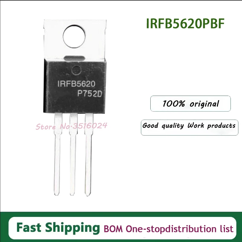 

10PCS - 50PCS/Lot Original New IRFB5620 IRFB5620PBF TO-220