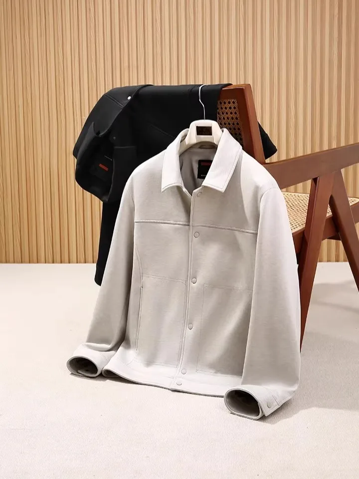 

Ele мужское шерстяное повседневное пальто Jaet, высокоэффективное шерстяное воздушное пальто, импортное осенне-зимнее пальто, дышащее полиэфирное волокно