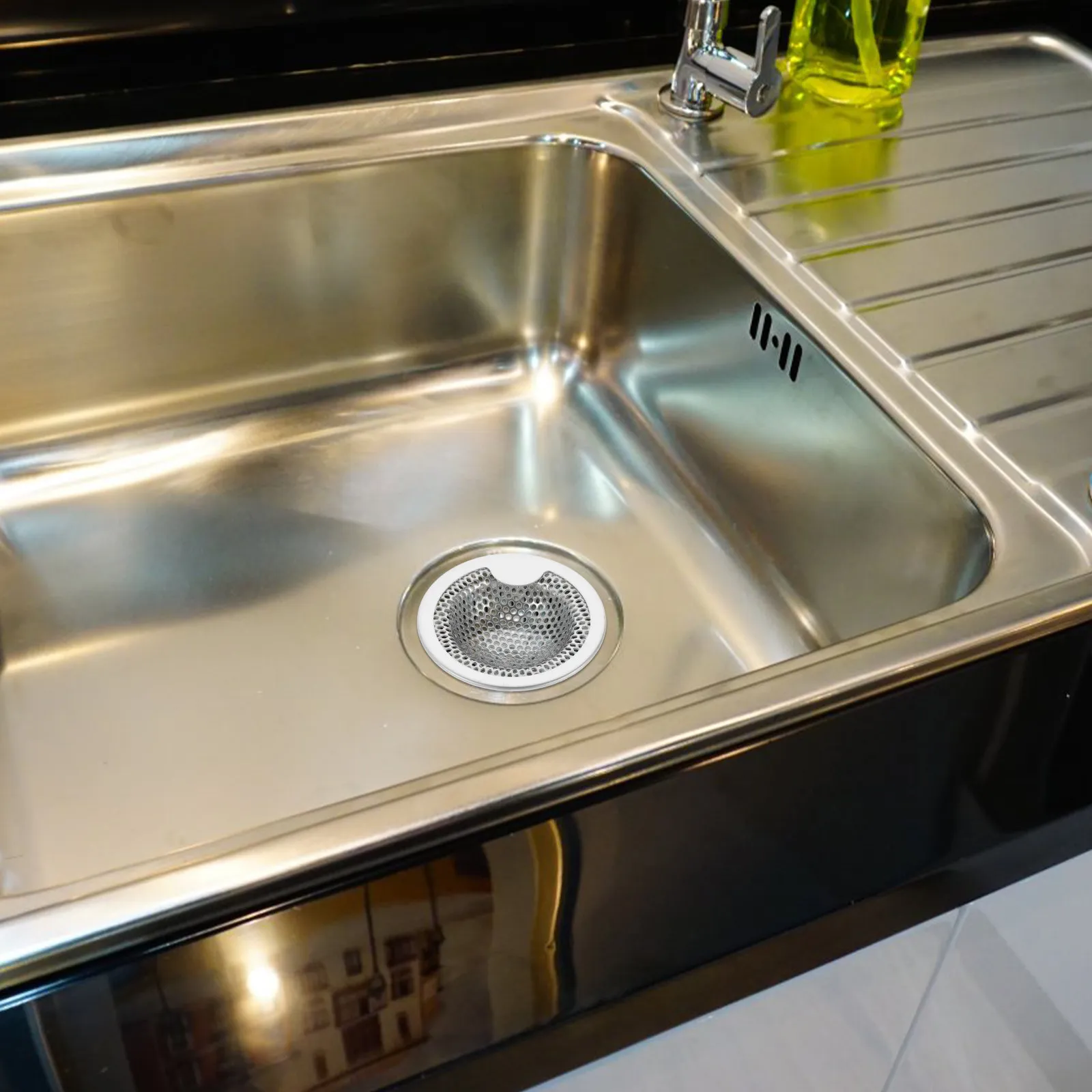 

Kitchen Sink Stopper Stainless Steel Leakproof Strainer Multifunctional Drain Filter for Kitchen Dishwashing Vegetable Basin