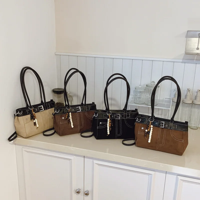 

2025 Autumn Vintage Tote Bag for Women, Genuine Leather Multi-way Shoulder Crossbody Purse, Large Capacity Work Bag