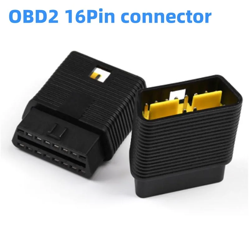 2Pcs New OBD2 16Pin Car Tester Plug Male to Female for ELM327 OBD 2 Extension Cord Adapter Car Computer Extension Plug