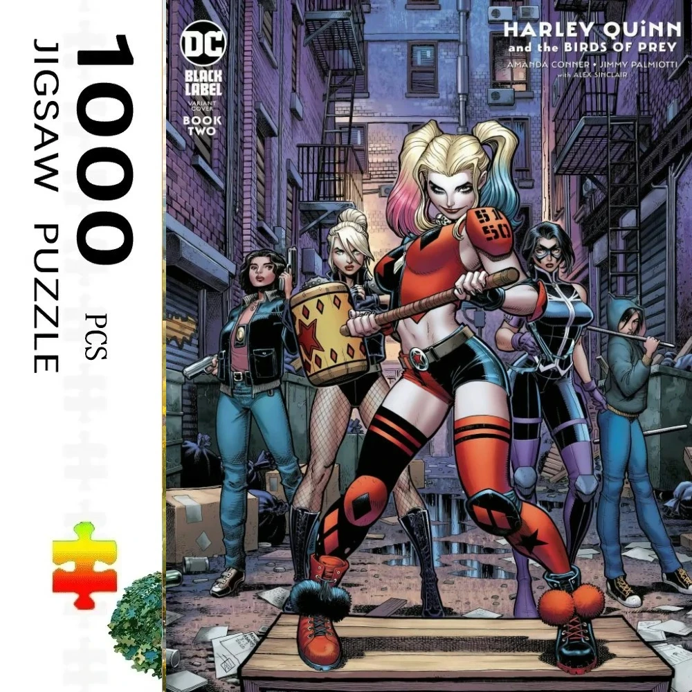 

500/1000pcs Adult Jigsaw Puzzles Harley Quinn Joker GirlSuitable for Adults & Families - Challenging Large Pieces, Portable