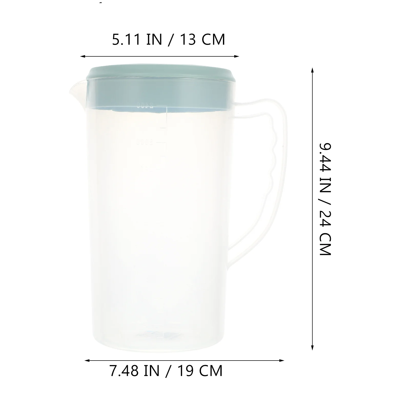 

2600Ml Large Capacity Cold Water Jug Food-Safe Plastic Beverage Pitcher Heat Resistant For Juice Beer Ice Tea Homemade Drinks