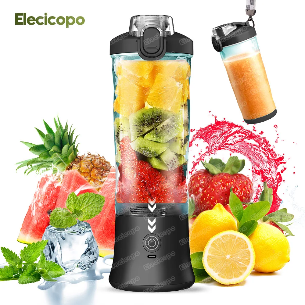 Eleccopo 240W przenośny blender do smoothie usb do wielokrotnego ładowania mini mikser sokowirówka elektryczna sokowirówka koktajli bez BPA